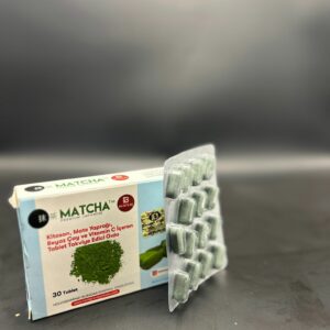 ماتشا مضغوطة على شكل كبسولات